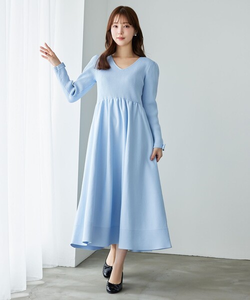 トッカ　TOCCA CLOVER EMB 長袖ドレスワンピース2 セール】 【一部店舗限定カラーあり】RAVISHING CLOVERS ドレス