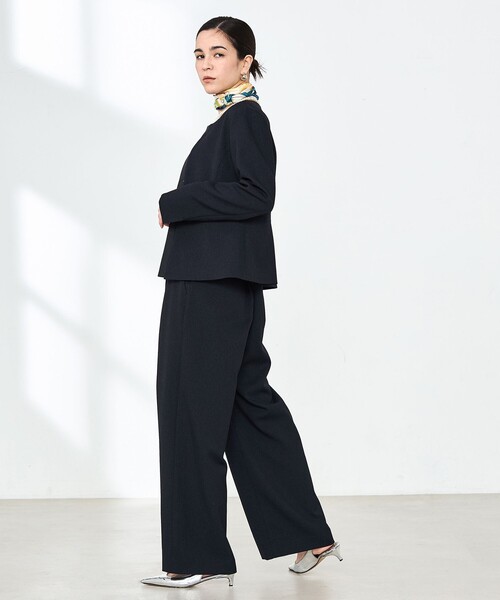 NOLLEY'S パンツ 「セットアップ対応」ウォッシャブルウール調