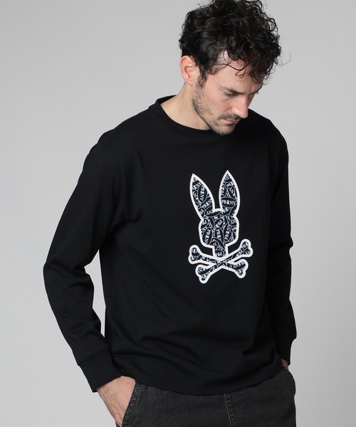 Psycho Bunny（サイコバニー） tシャツ ロゴステッカーデザイン ロング