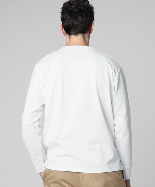 tシャツ ロゴステッカーデザイン ロングスリーブTシャツ メンズ_4