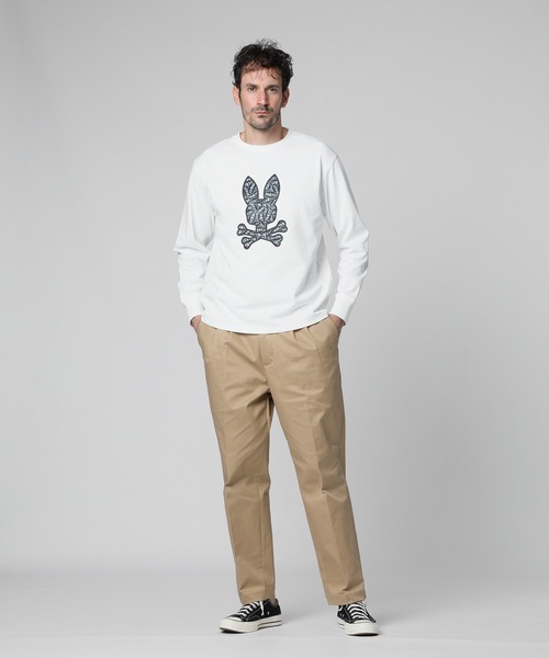 Psycho Bunny（サイコバニー） tシャツ ロゴステッカーデザイン ロング