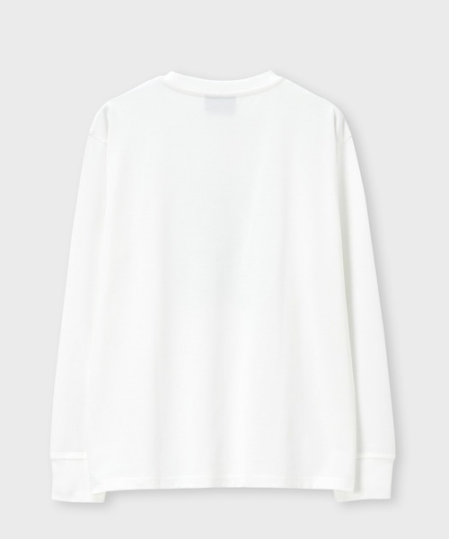 tシャツ ロゴステッカーデザイン ロングスリーブTシャツ メンズ_7