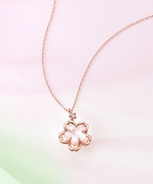2025 SAKURA　K10ピンクゴールド ネックレス　カナル4℃ Canal4℃ ネックレス 「2025 SAKURA Collection」K10ピンク