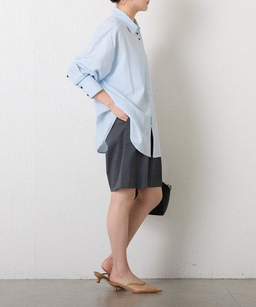 COLLAGEGALLARDAGALANTE 半袖シアーシャツ COLLAGE GALLARDAGALANTE ブラウス シャツ ヴィンテージライクラ