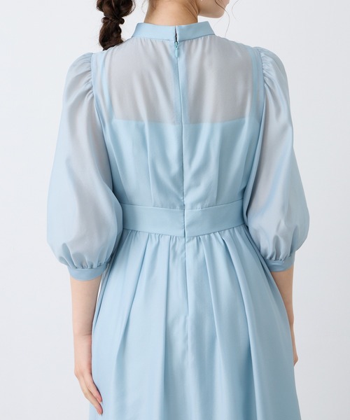 AIMER（エメ） ドレス ボリュームスリーブフレアシフォンパーティー