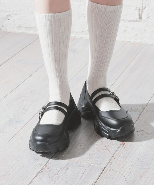 Honeys（ハニーズ） シューズ 厚底ダブルベルトシューズ レディース