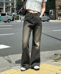 ジーンズ デニム デニムパンツ 「ウエスト調節可/2サイズ展開」フレアデニムパンツ レディース｜ZOZOTOWN Yahoo!店