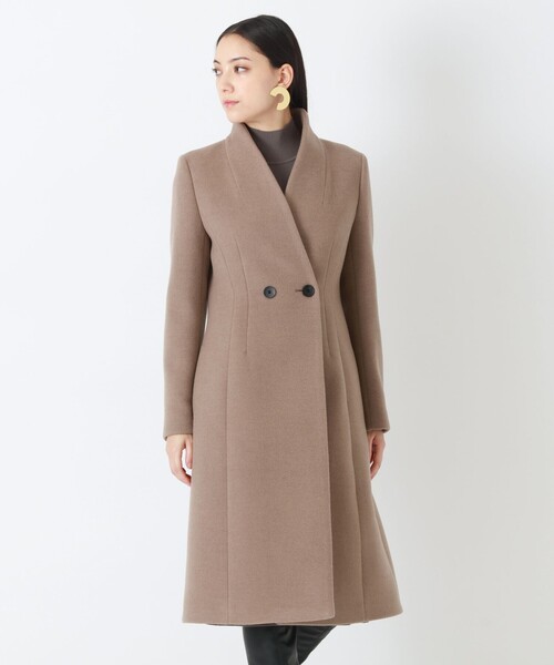 【美品】エポカ　EPOCA  コート　日本製　毛100％  サイズ40 EPOCA（エポカ） コート 40 ブラウン系その他2 レディース : ZOZOTOWN