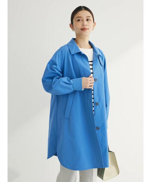 「Green Parks」 「chocol raffine robe」ステンカラーコート FREE ブルー レディース_画像5