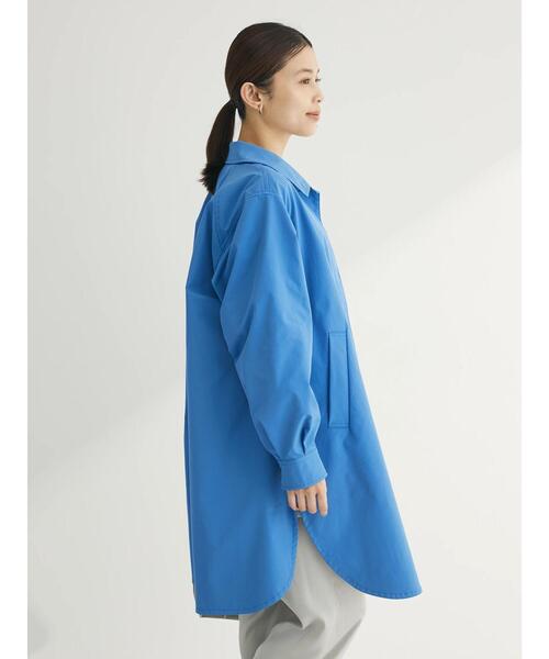 「Green Parks」 「chocol raffine robe」ステンカラーコート FREE ブルー レディース_画像6