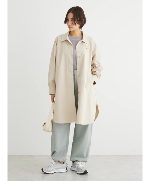 「Green Parks」 「chocol raffine robe」ステンカラーコート FREE ブルー レディース_画像8