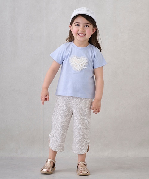 パンツ 「スマイルシリーズ」サイドリボン7分丈パンツ キッズ 子供服 女の子 | petit main | 05