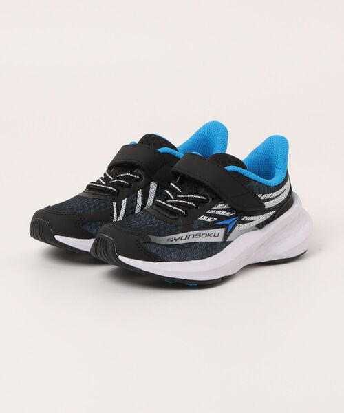 瞬足 スニーカー シュンソク 16-22 SLIM 822 キッズランニングシューズ