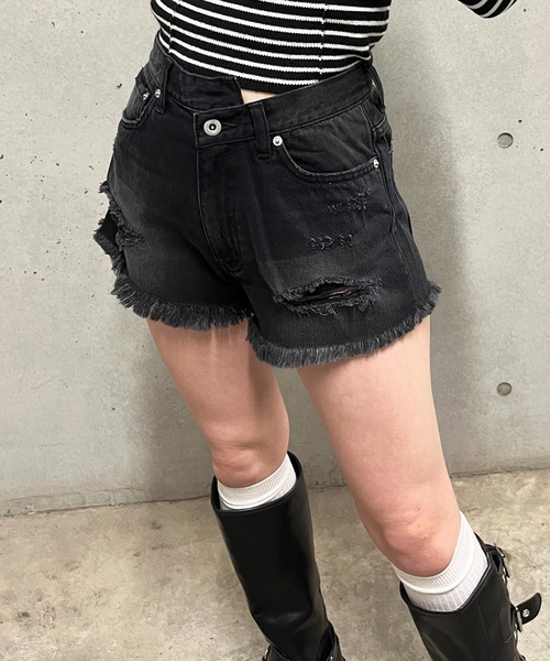 d.l.a. JEANS グリッター デニムショートパンツ　２３インチ グリッターデニムショートパンツ – ANDOR ONLINE