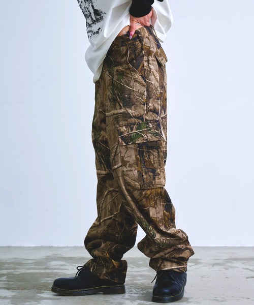 Revo. カーゴパンツ 「 裾絞り可能2WAY 」リアルツリーカモ ミリタリー