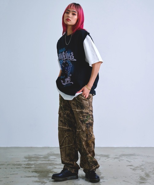 Revo. カーゴパンツ 「 裾絞り可能2WAY 」リアルツリーカモ ミリタリー