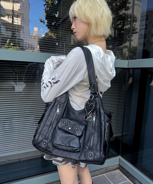 ショルダーバッグ A'GEM/9 × .kom 「.KOM/ドットケーオーエム」A4対応のレザー2WAY ショルダーバッグ メンズ レディースの画像
