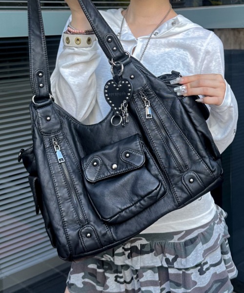ショルダーバッグ A'GEM/9 × .kom 「.KOM/ドットケーオーエム」A4対応のレザー2WAY ショルダーバッグ メンズ レディースの画像
