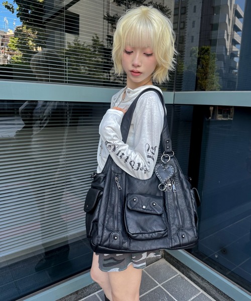 ショルダーバッグ A'GEM/9 × .kom 「.KOM/ドットケーオーエム」A4対応のレザー2WAY ショルダーバッグ メンズ レディースの画像