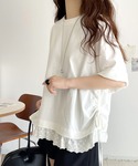 tシャツ 半袖 体型カバーも叶う!重ね着風で即...の詳細画像2
