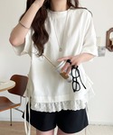 tシャツ 半袖 体型カバーも叶う!重ね着風で即...の詳細画像3
