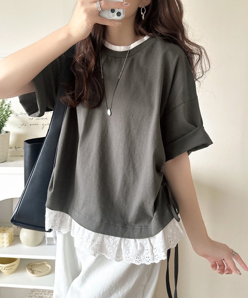 Roca Wear *DIY切る*背面レイヤードTシャツウォッシュド男女兼用 楽天市場】【7/20(日)23:59迄クーポンで10％OFF】カットソー