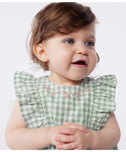 PETIT BATEAU（プチバトー） ベビー服 ロンパース ショートロンパース 