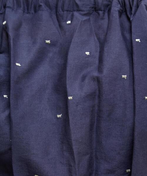 カーディガン インド綿ドット刺繍ギャザーボレロブラウス レディース soffitto カーディガン インド綿ドット刺繍ギャザーボレロ