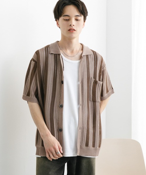 SENSE OF PLACE by URBAN RESEARCH セーター ニット ストライプ
