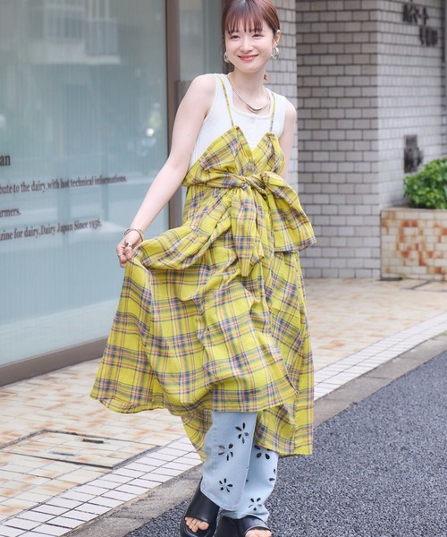 RETROGIRL ワンピース 「WEB限定」マルチWAYチェックワンピース