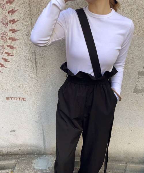 vaqutaux voyage サロペット TOWAVASE Bon Voyage salopette (black) | nii-B |