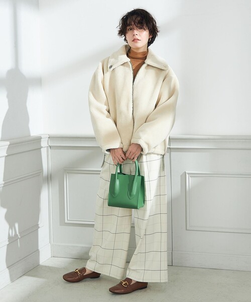 「TAION」 ダウンジャケット FREE オフホワイト レディース_画像4