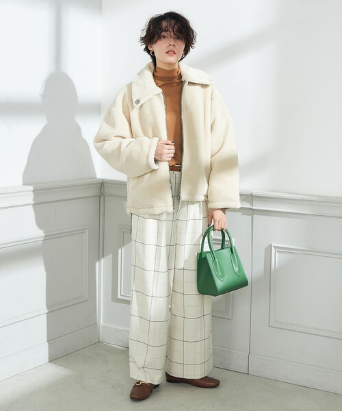 「TAION」 ダウンジャケット FREE オフホワイト レディース_画像6