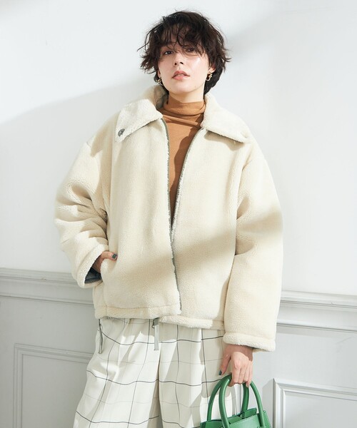 「TAION」 ダウンジャケット FREE オフホワイト レディース_画像7