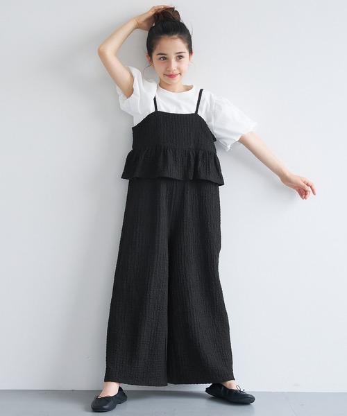 coca（コカ） オールインワン キッズ 親子お揃いペプラムクロス