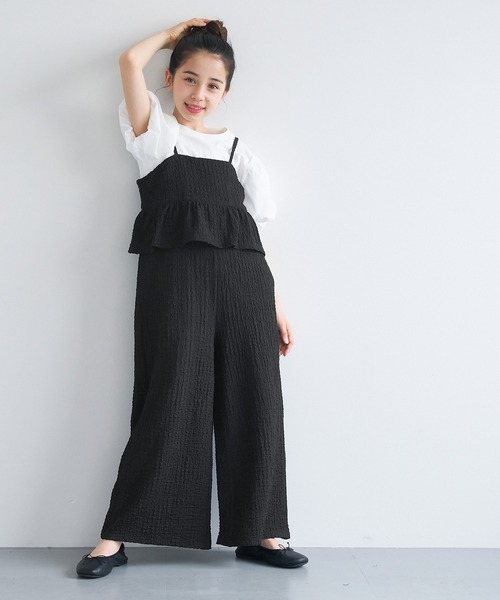 coca（コカ） オールインワン キッズ 親子お揃いペプラムクロス