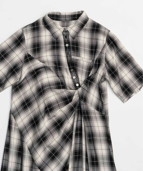 美品☆　MAISON SPECIAL メゾンスペシャル　シャツワンピース MAISON SPECIAL ワンピース Twist Polo Shirt Dress/ツイスト