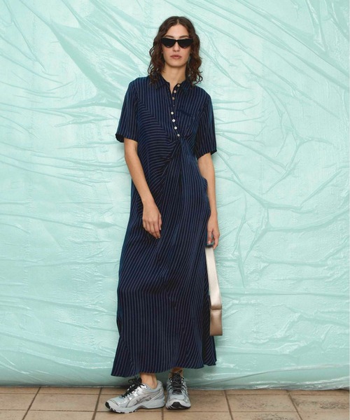 maison special ワンピース Back Open Lame Knit Onepiece/バックオープンラメニットワンピ