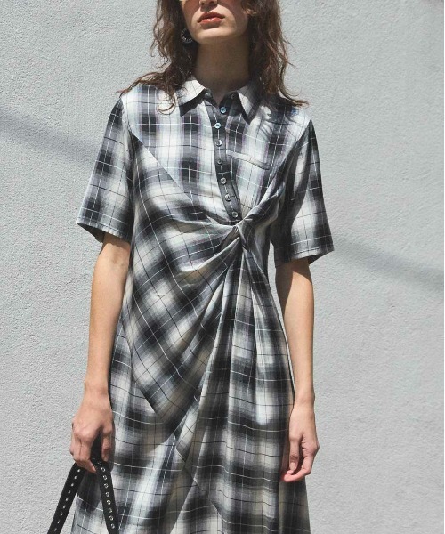 MAISON SPECIAL ワンピース Twist Polo Shirt Dress/ツイスト