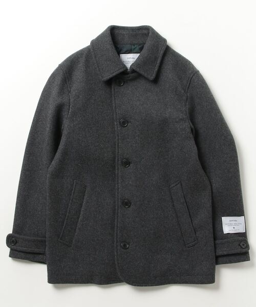 「SHIPS any」 ピーコート SMALL ダークグレー メンズ_画像2