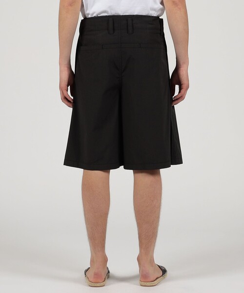 ハーフパンツ パンツ コットンシャンブレー 2プリーツ ショートパンツ メンズ_6