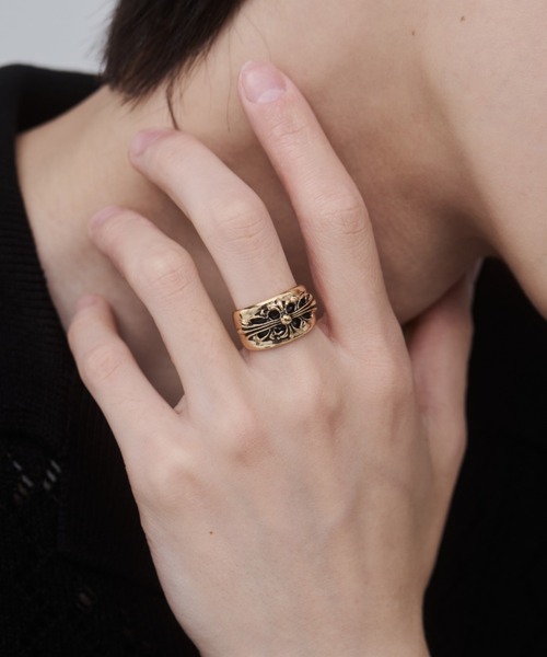 WYZ 指輪 リング ボリューム クロスモチーフリング メンズ : ZOZOTOWN