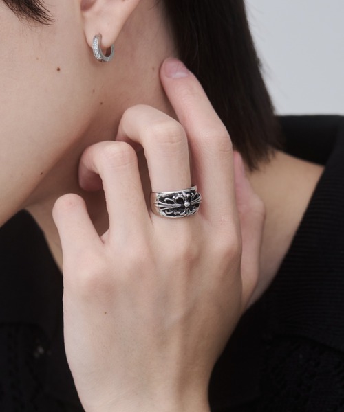 WYZ 指輪 リング ボリューム クロスモチーフリング メンズ : ZOZOTOWN