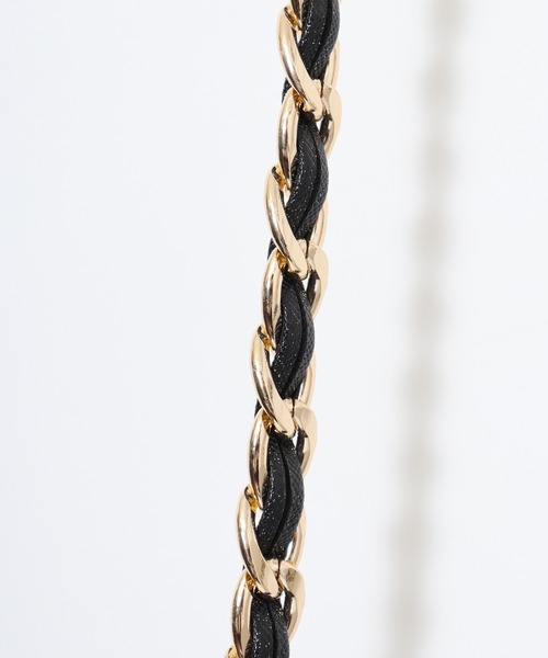 希少 CECILMcBEE ミラー 当時物 ホワイト レザーチェーン押し 希少