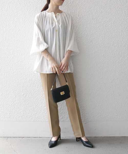 大人気，限定セール 「SHIPS any」 長袖ブラウス ONE SIZE ブルー レディース