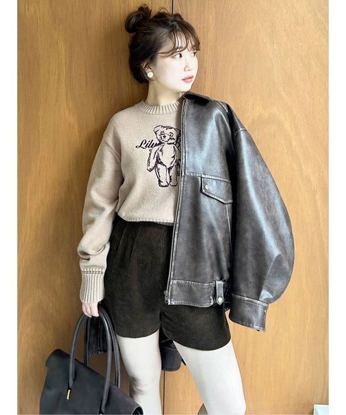 LILY BROWN パンツ ミニマルショートパンツ レディース