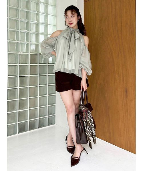 オンライン完売色　未使用タグ付きLILY BROWN ショートパンツ LILY BROWN パンツ ミニマルショートパンツ レディース