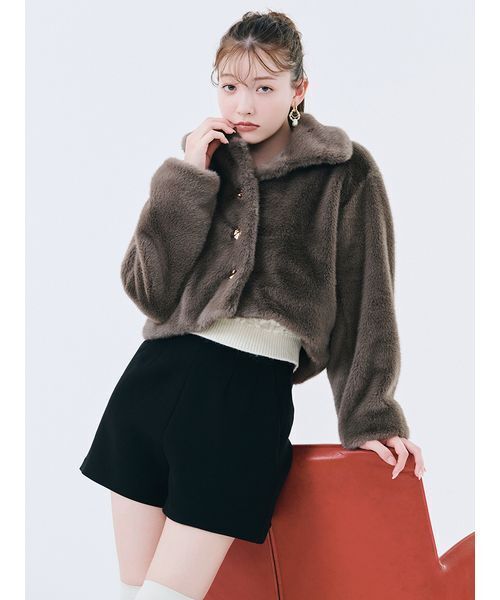 Lily brown バリエーションニットショートパンツ リリーブラウン LILY BROWN バリエーションニットショートパンツ