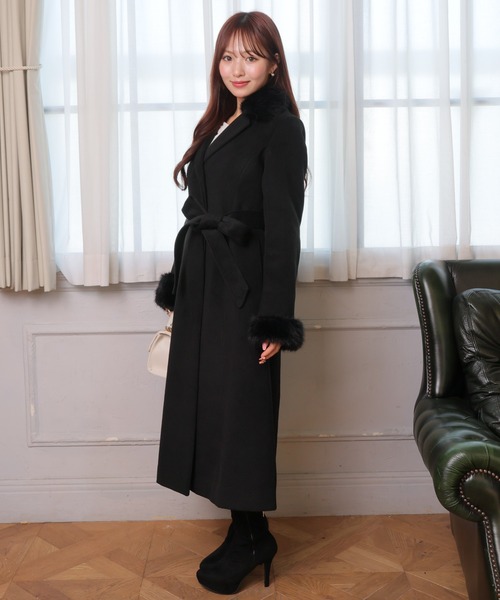 LIP SERVICE♡ロングコート LIP SERVICE（リップサービス） コート アウター LADYライクファー