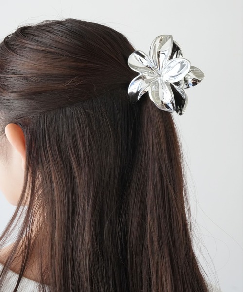Port（ポート） ヘアクリップ 「 」 ハイビスカス モチーフ バンス